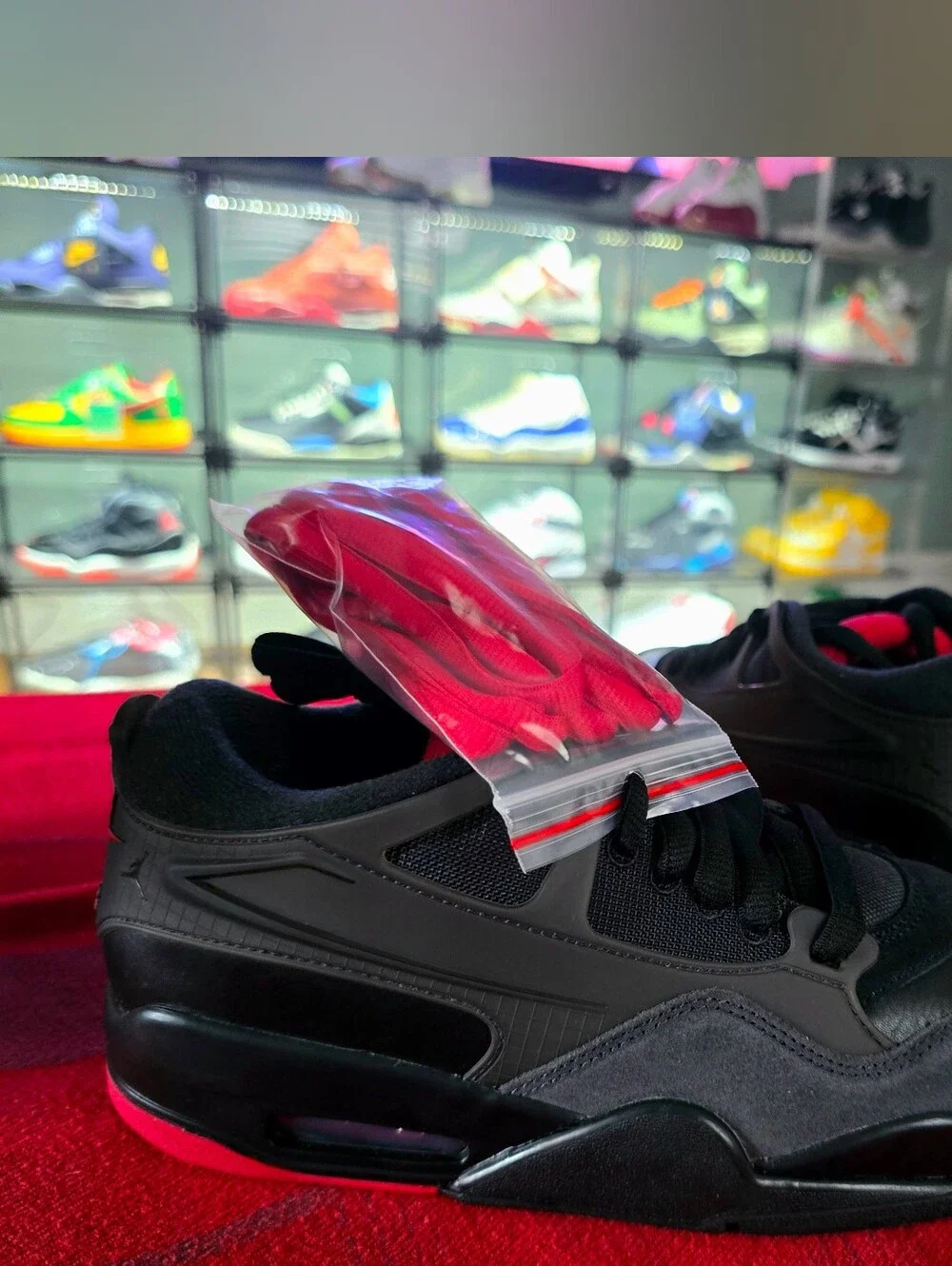 Air Jordan 4 RM Reimagined Black Varsity Red